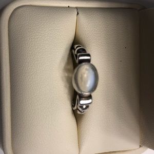 Moonstone/ silver ring sz 5.5